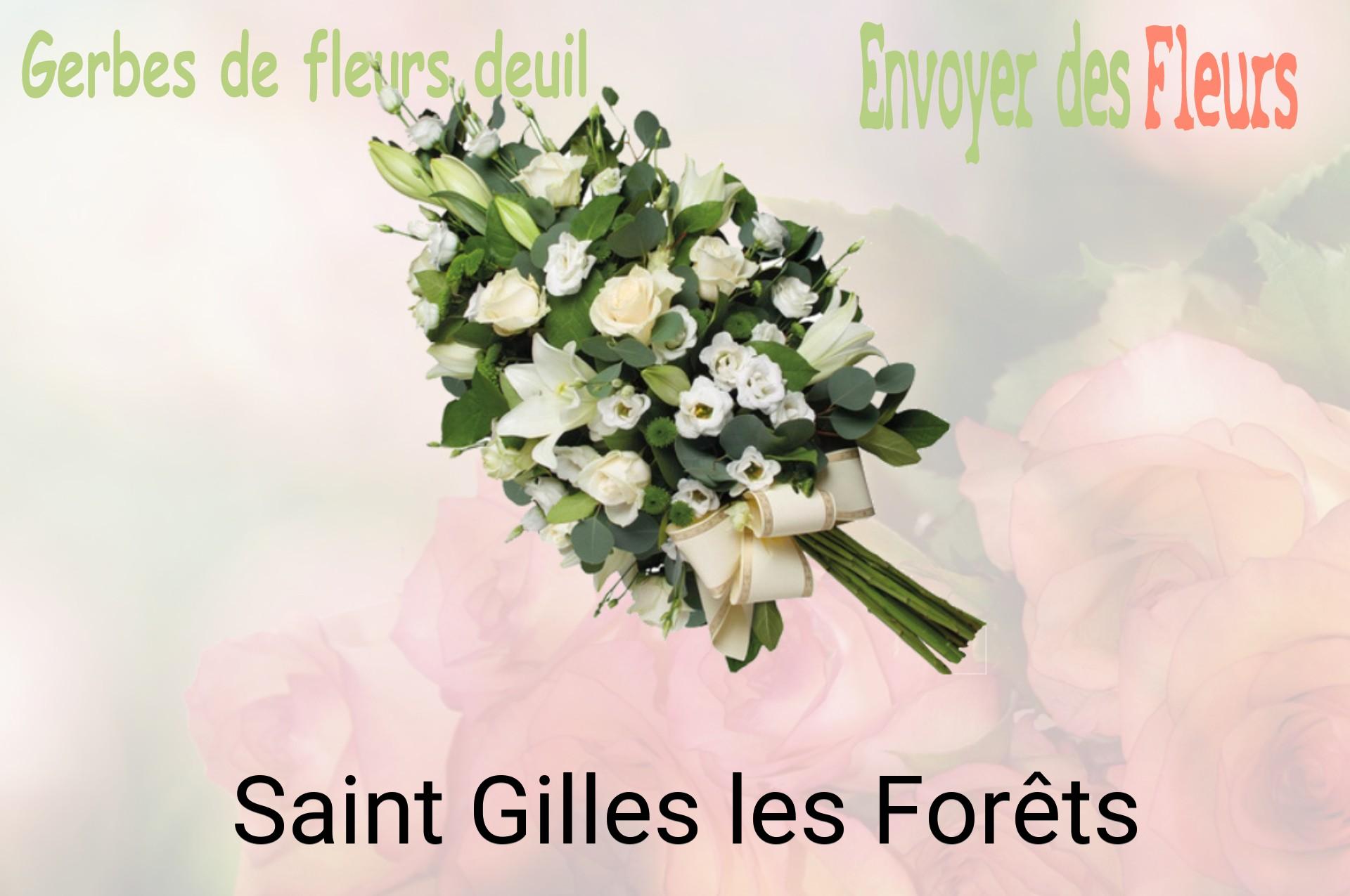 Gerbe de fleurs de deuil livrée à Saint-Gilles-les-Forêts